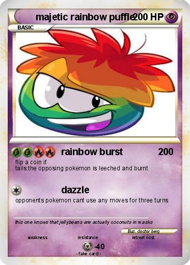 Pokemon majetic rainbow puffle