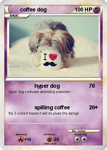 Pokemon coffee dog