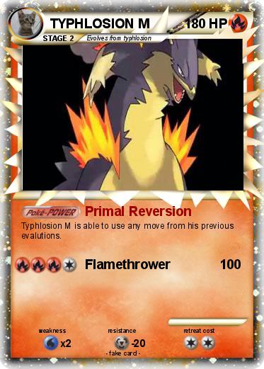 Pokemon TYPHLOSION M