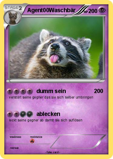 Pokemon Agent00Waschbär