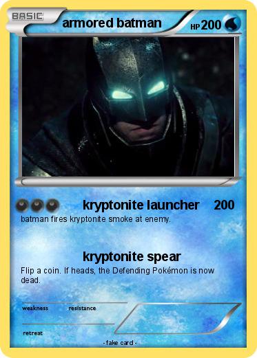 Pokemon armored batman