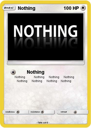 Pokemon Nothing