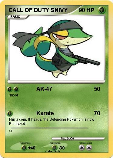 Pokemon CALL OF DUTY SNIVY
