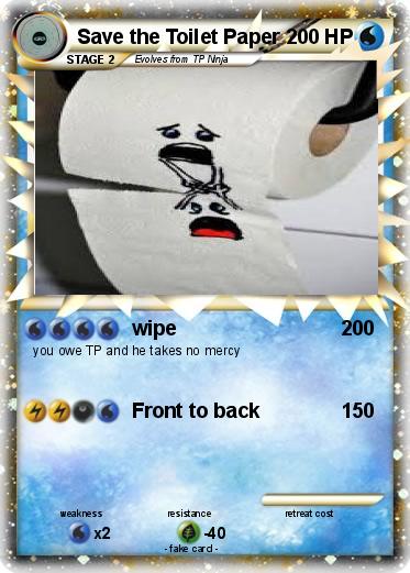 Pokemon Save the Toilet Paper
