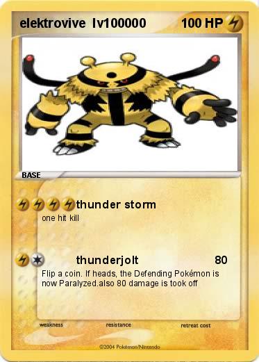 Pokemon elektrovive  lv100000