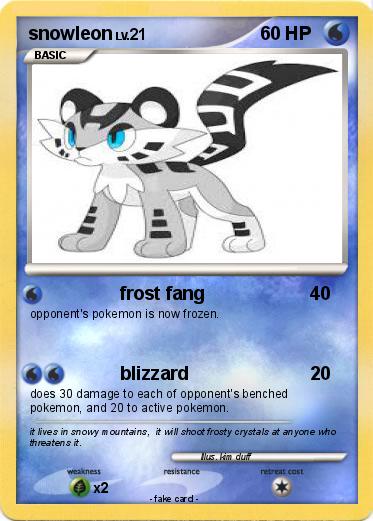 Pokemon snowleon