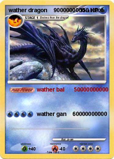 Pokemon wather dragon    9000000000