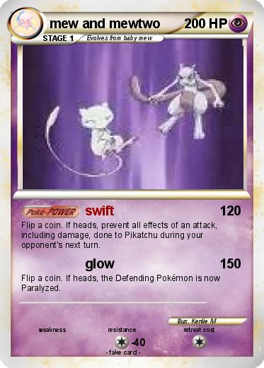 Pokemon mew and mewtwo