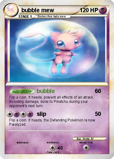 Pokemon bubble mew Pokemon bubble mew