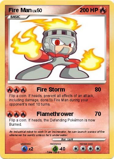 Pokemon Fire Man