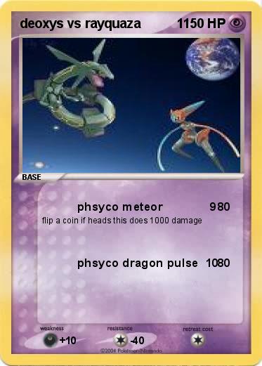 Pokemon deoxys vs rayquaza          1