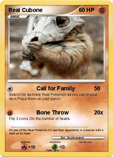 Pokemon Real Cubone
