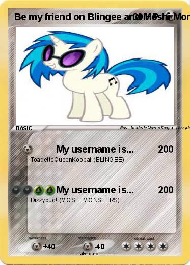 Pokemon Be my friend on Blingee and Moshi Monsters!