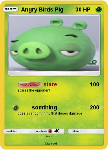 Pokemon Angry Birds Pig