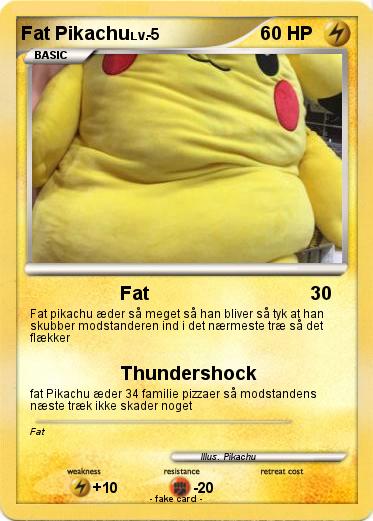 Pokemon Fat Pikachu