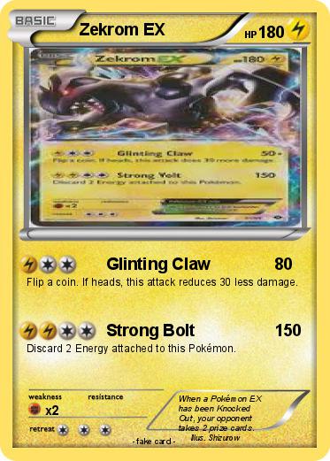 Pokemon Zekrom EX