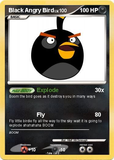Pokemon Black Angry Bird