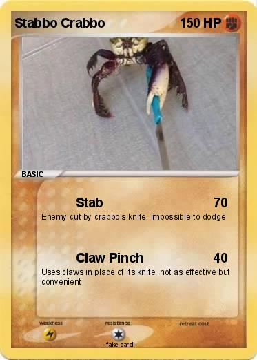 Pokemon Stabbo Crabbo
