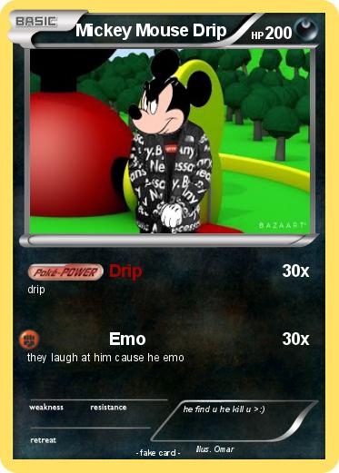 Pokemon Mickey Mouse Drip