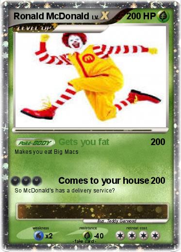 Pokemon Ronald McDonald