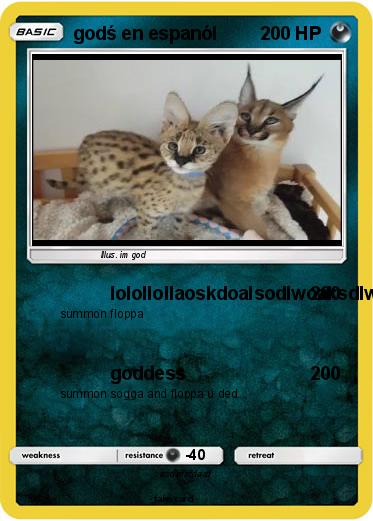 Pokemon godś en espanól