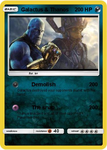 Pokemon Galactus & Thanos