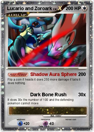 Pokemon Lucario and Zoroark