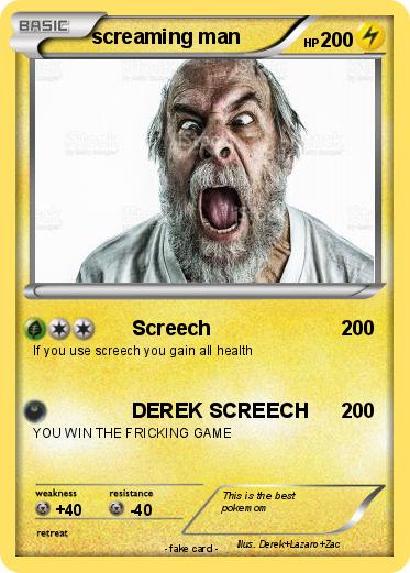 Pokemon screaming man