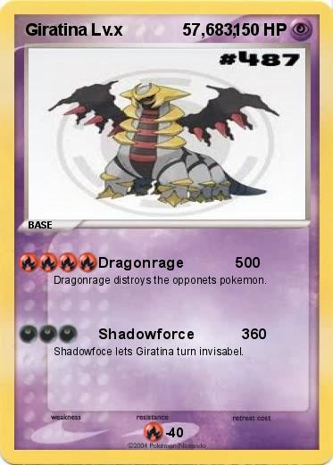 Pokemon Giratina Lv.x             57,683,
