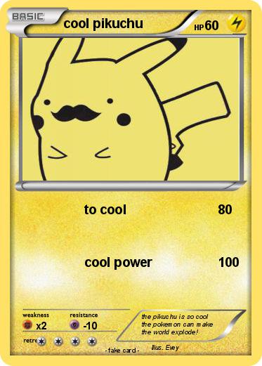 Pokemon cool pikuchu