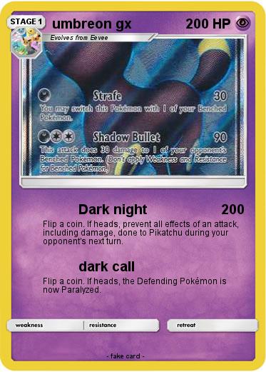 Pokemon umbreon gx