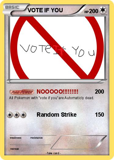 Pokemon VOTE IF YOU
