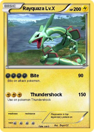 Pokemon Rayquaza Lv.X