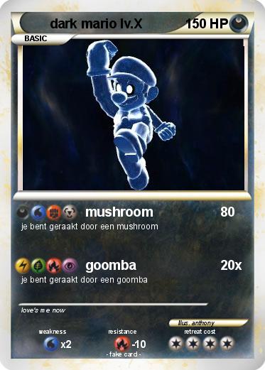 Pokemon dark mario lv.X