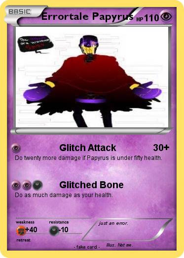 Pokemon Errortale Papyrus