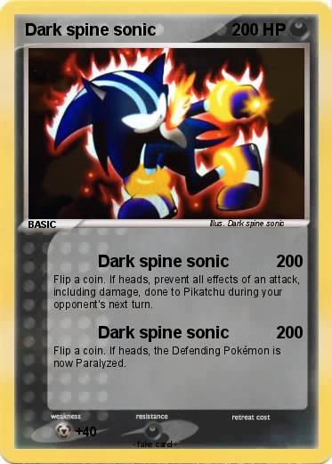 Pokemon Dark spine sonic