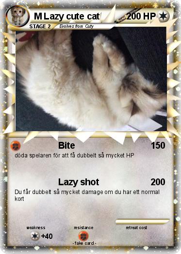 Pokemon M Lazy cute cat