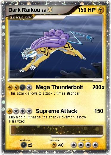 Pokemon Dark Raikou