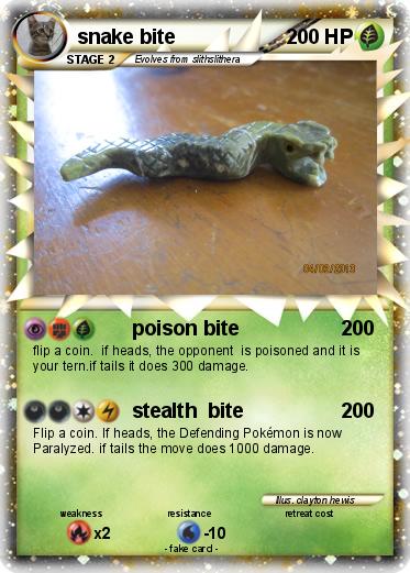 Pokemon snake bite