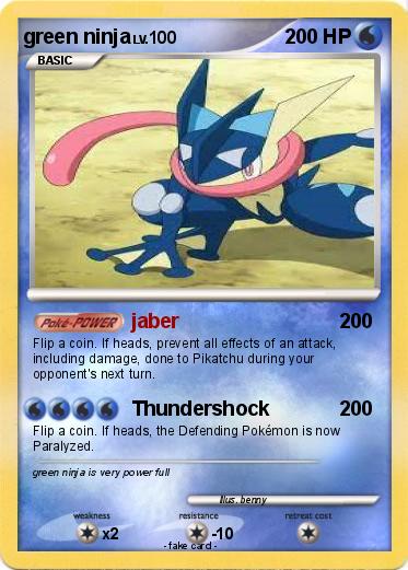Pokemon green ninja
