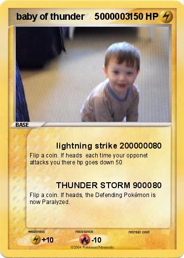 Pokemon  baby of thunder    5000003