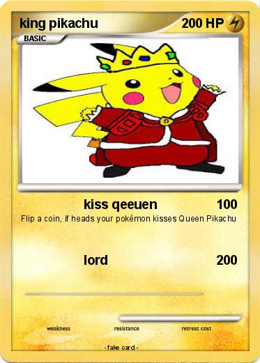 Pokemon king pikachu