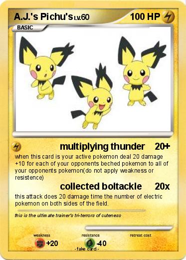 Pokemon A.J.'s Pichu's