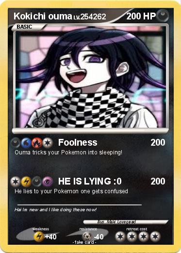 Pokemon Kokichi ouma