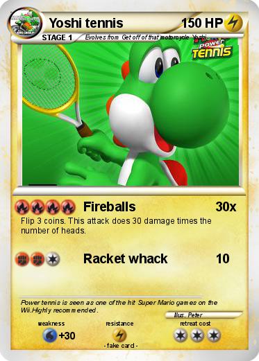Pokemon Yoshi tennis