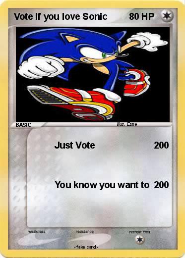 Pokemon Vote If you love Sonic