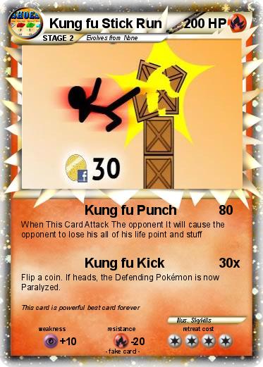 Pokemon Kung fu Stick Run