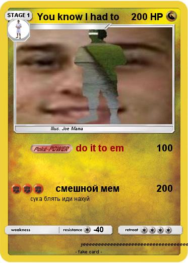 Pokemon You know I had to