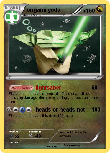 Pokemon origami yoda