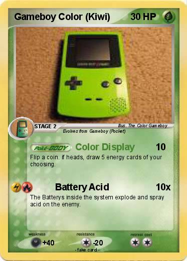 Pokemon Gameboy Color (Kiwi)